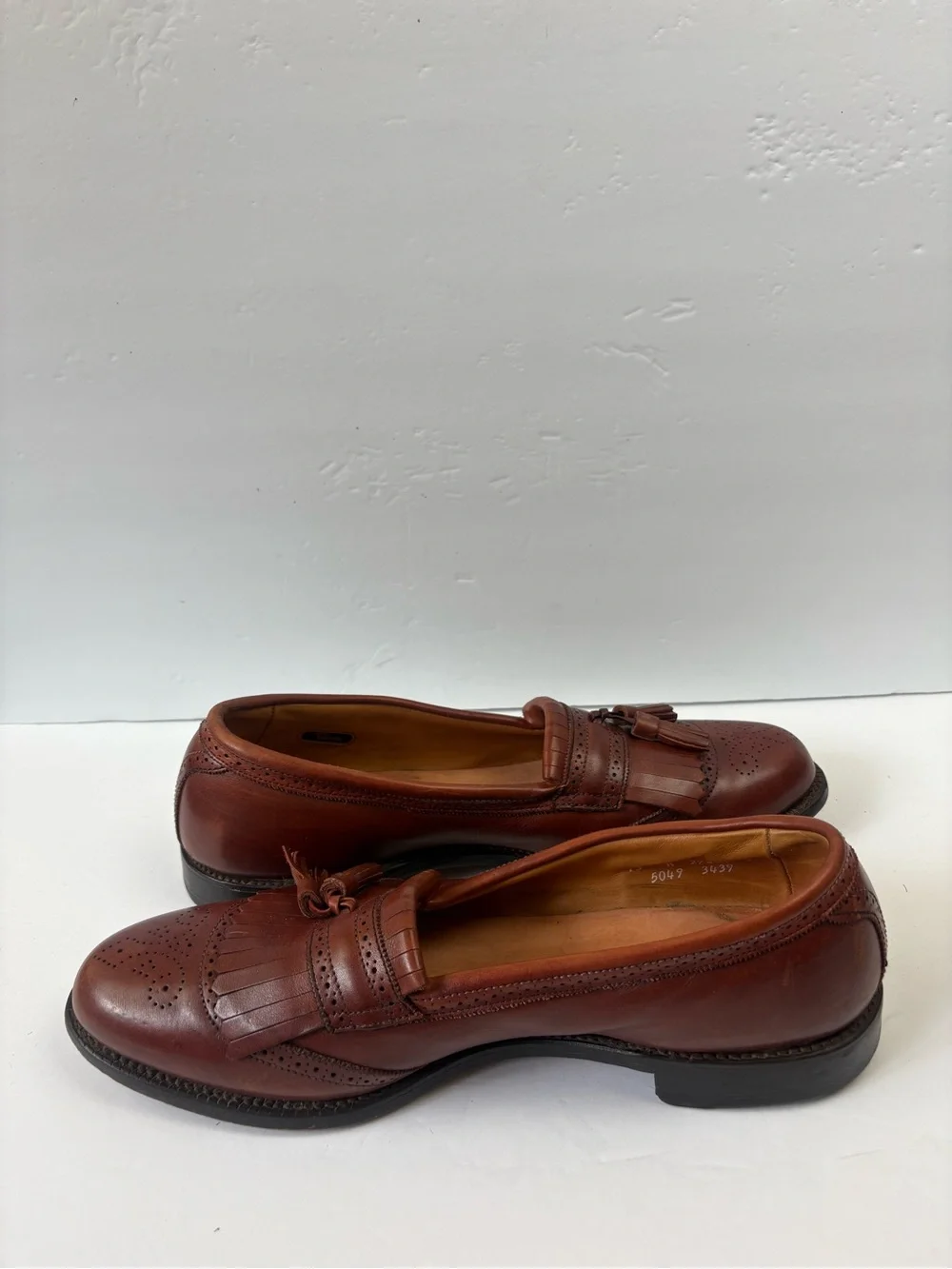 Allen Edmonds Brown Bridgeton Kiltie Tassel Dress Loafers Men’s size 13 A 5049